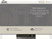 Tablet Screenshot of grundynationalbank.com